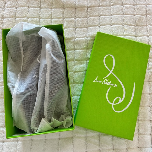 Sam Edelman Black Suede sling back shoes size 9 - Picture 2 of 10